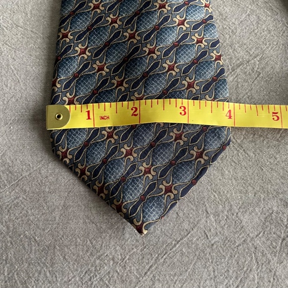 Lot of 2 Vintage Men's Neckties, Liz Claiborne and Burgundy Floral Tie - Picture 5 of 8